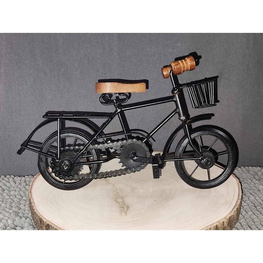 Vintage Sagebrook Home Bicycle W/ Working Chain Black Metal 12 Inch EUC